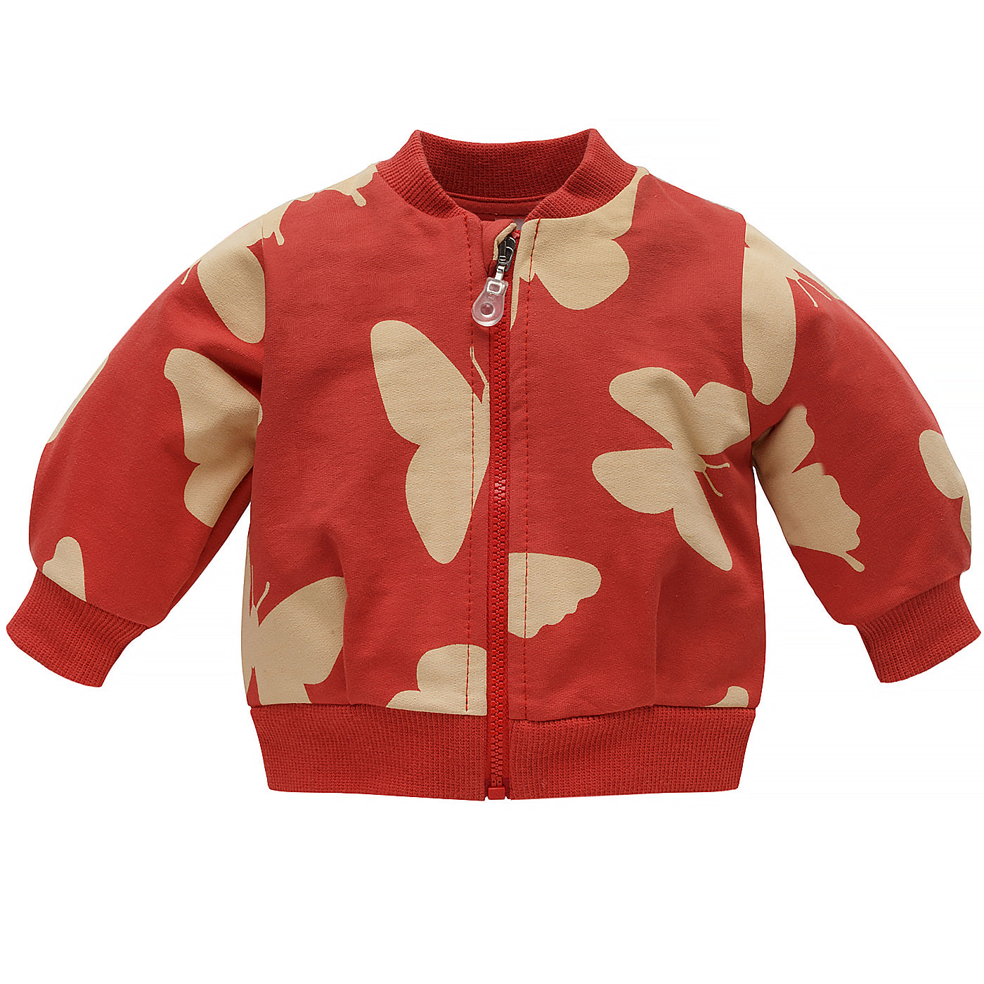 Bluza Dziecięca Rozpinana Czerwona W Motyle Imagine