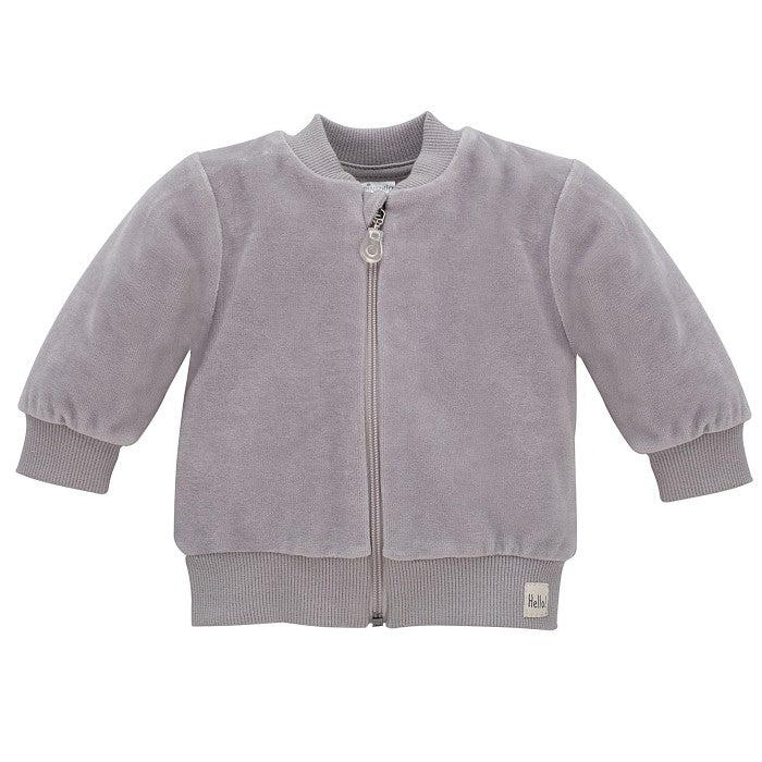 Bluza Dziecięca Rozsuwana Szara Hello