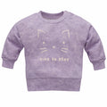 Bluza Fioletowa Z Kotkiem Lilian 62-122