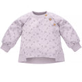 Bluza z Dzianiny Fioletowa w Kwiaty Charlotte