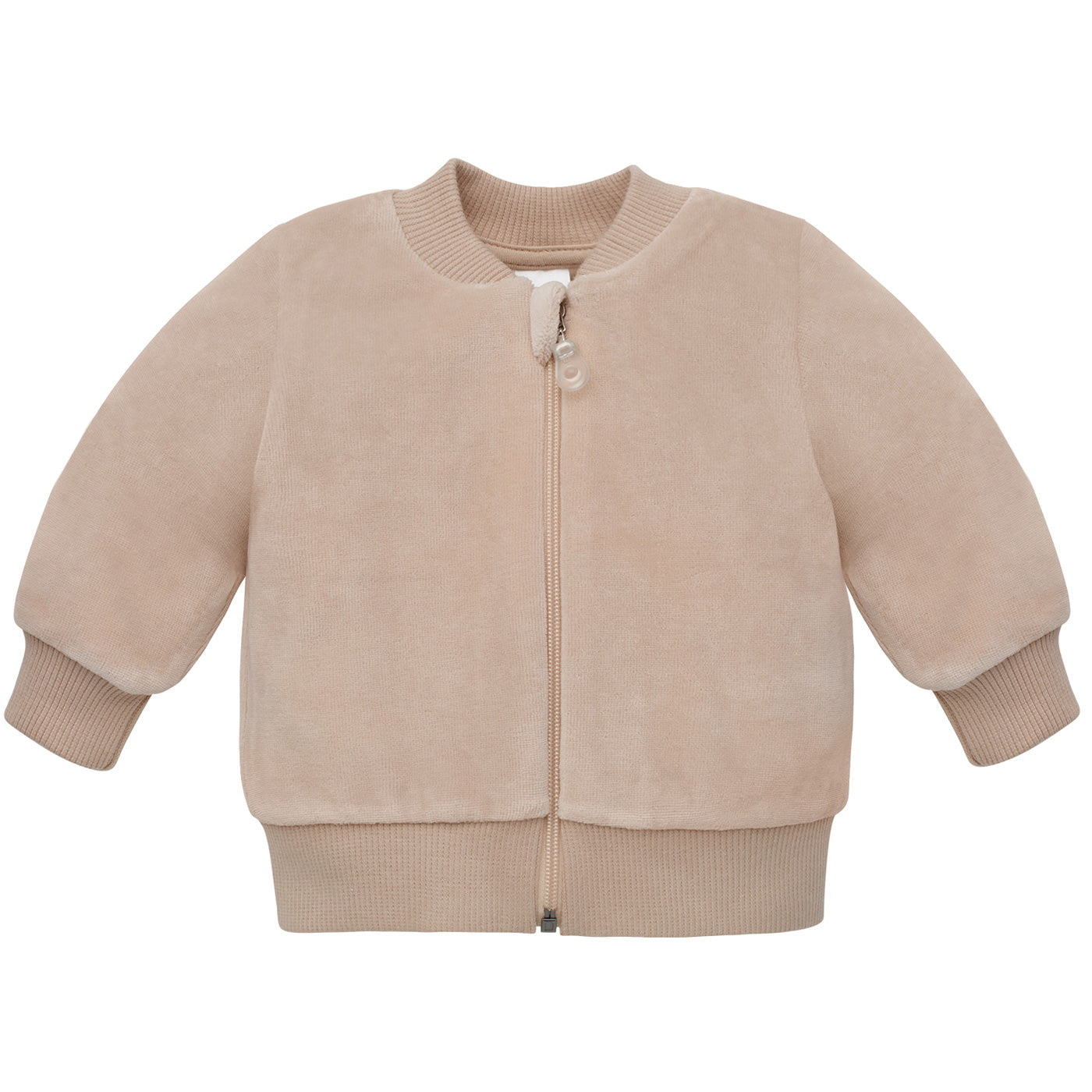 Welurowa bluza rozpinana beżowa LOVELY DAY