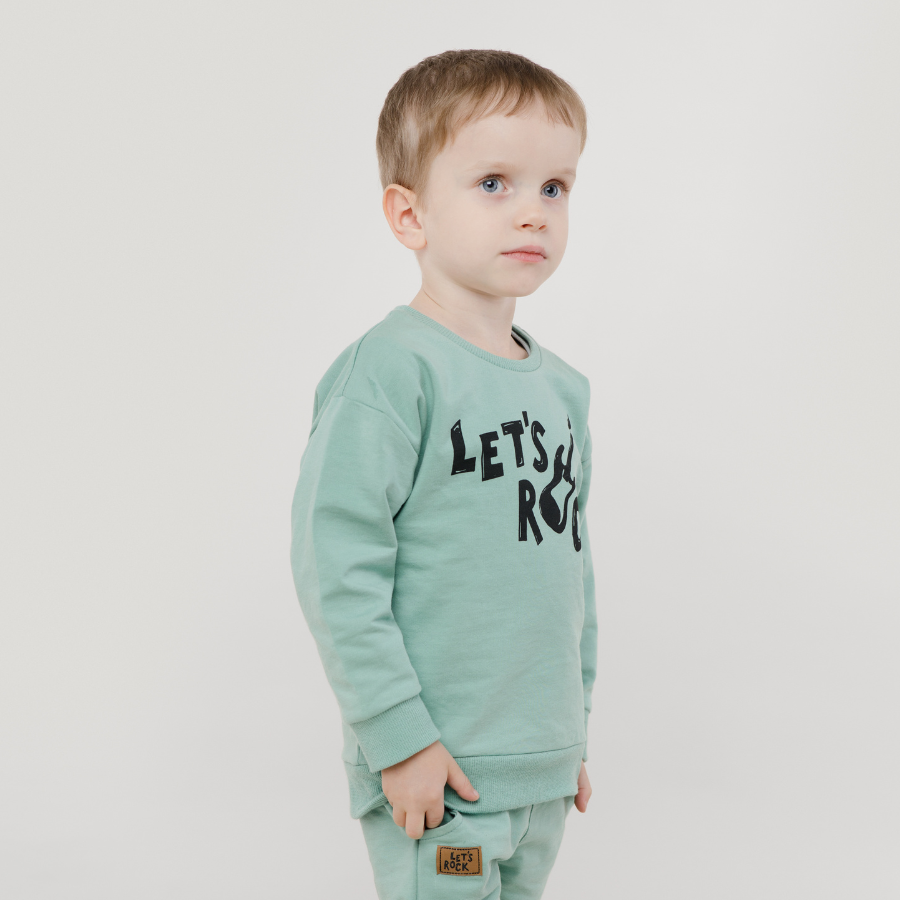 Bluza zielona LETS ROCK