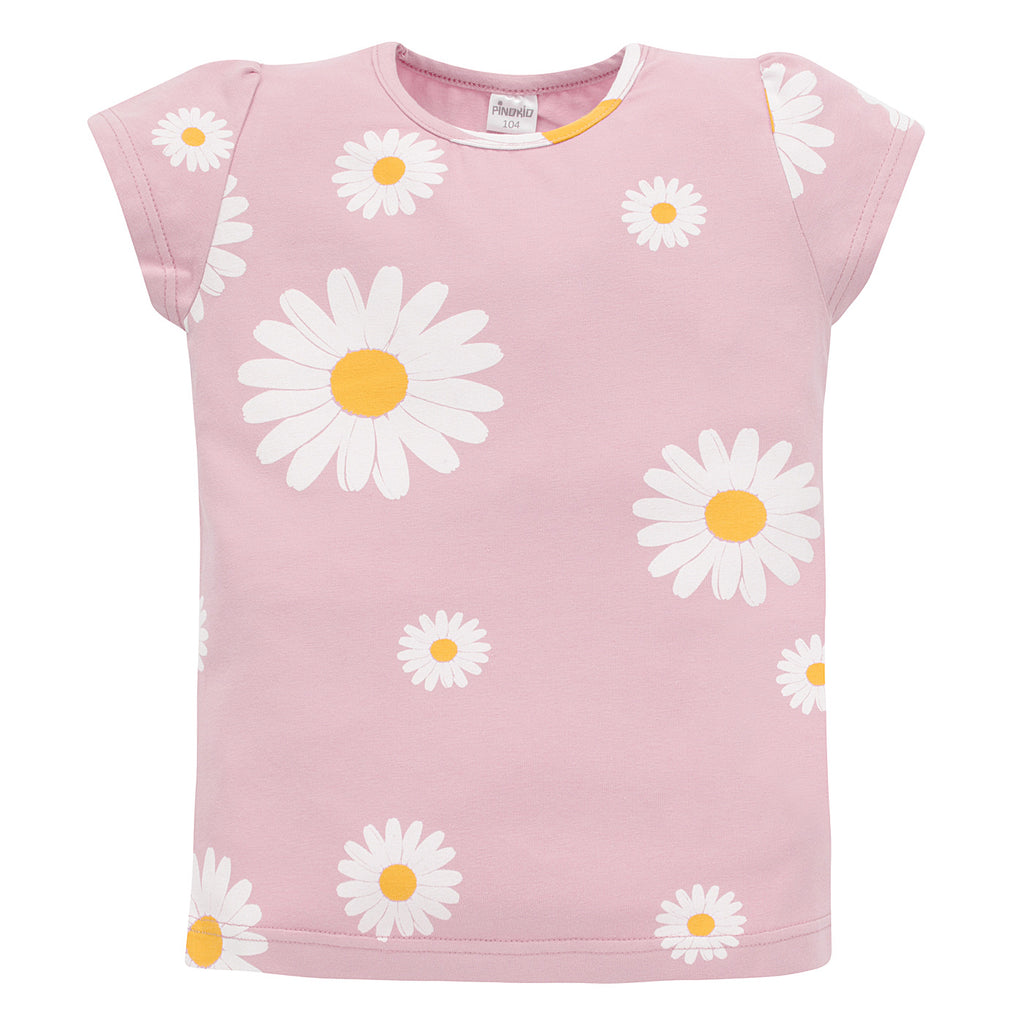 Bluzka różowa w stokrotki DAISY