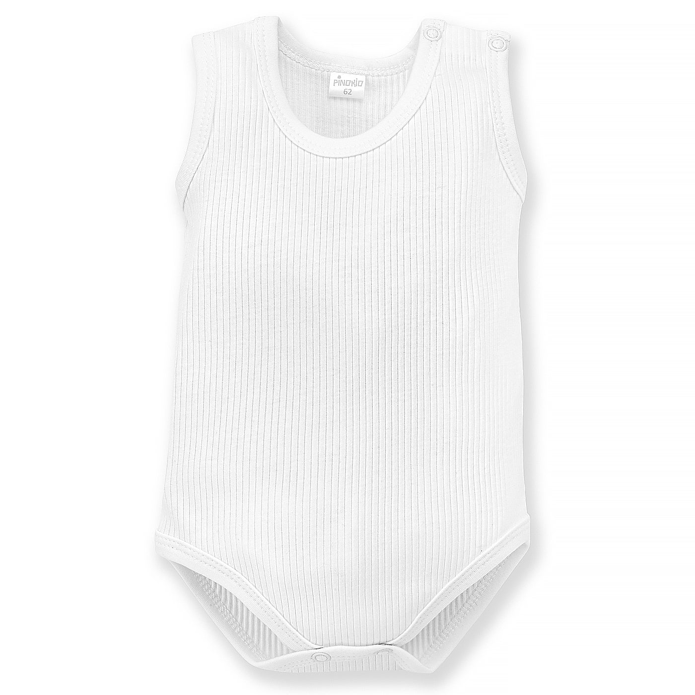 Body Dziecięce Na Ramiączkach Białe W Prążek Lovely Day White
