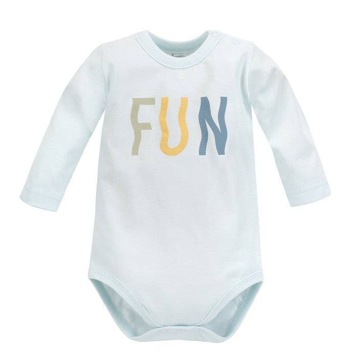 Body Niemowlęce Długi Rękaw Miętowe Fun Time