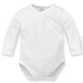 Body Niemowlęce Rozpinane Białe W Prążek Lovely Day White