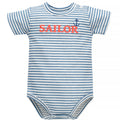 Body Z Krótkim Rękawem Écru W Paseczki Sailor