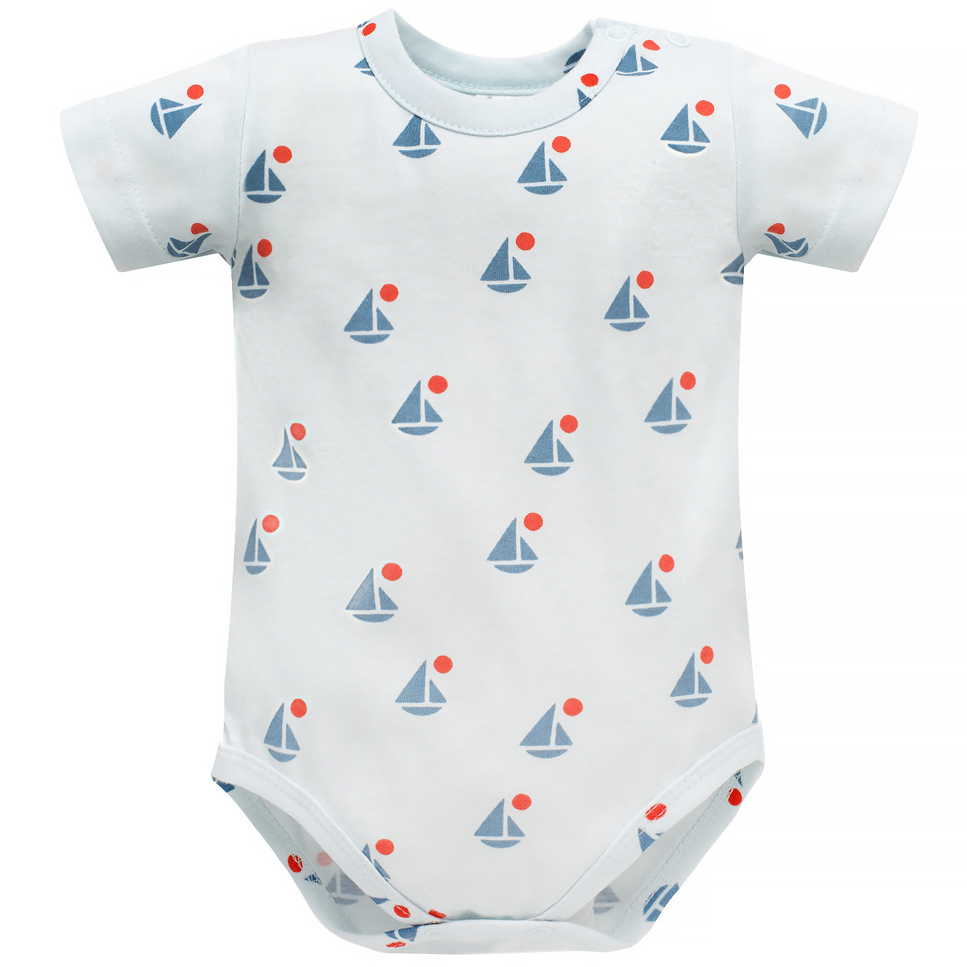 Body Z Krótkim Rękawem Niebieskie W Łódki Sailor