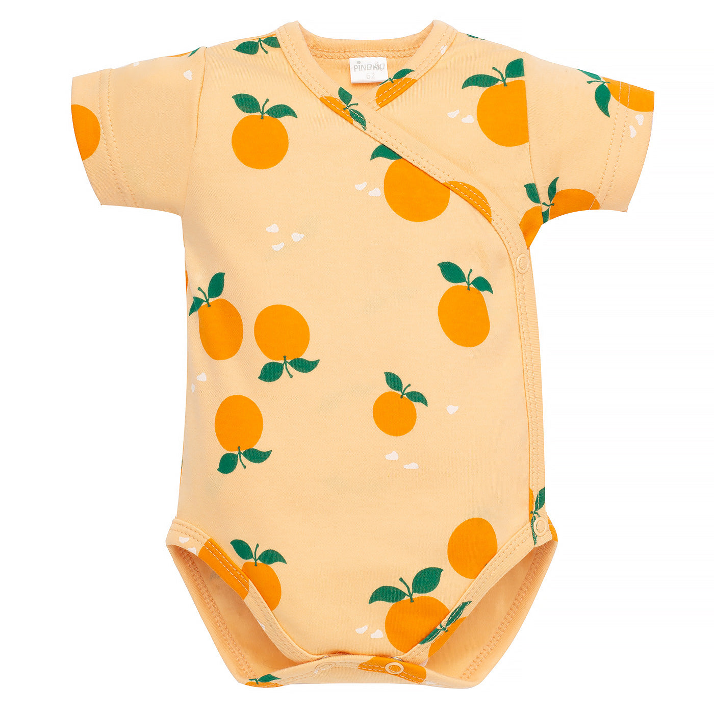 Body kopertowe z krótkim rękawem żółte w pomarańcze FRUIT&SUN