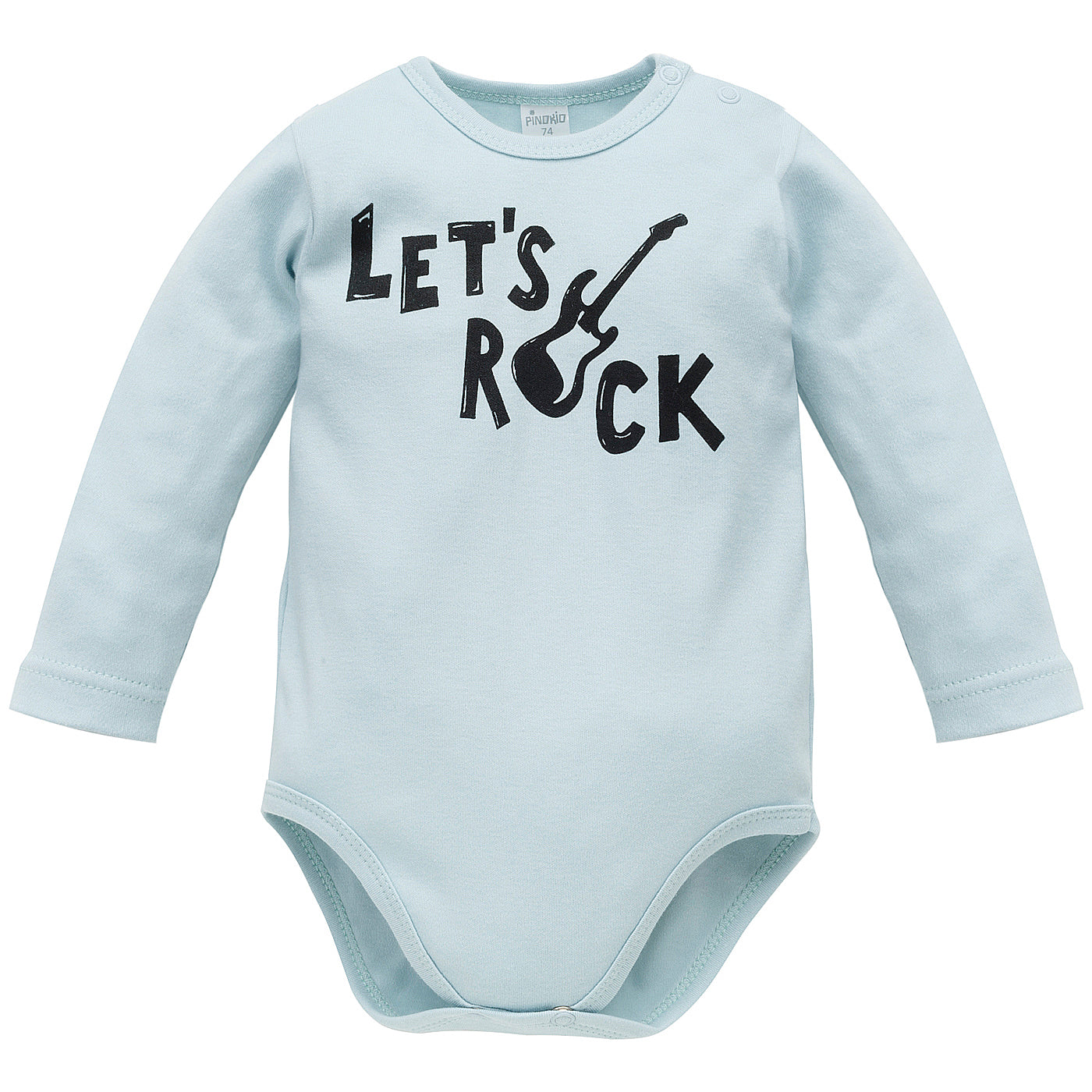 Body niemowlęce niebieskie LETS ROCK
