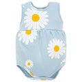Body na ramiączkach niebieskie w stokrotki DAISY
