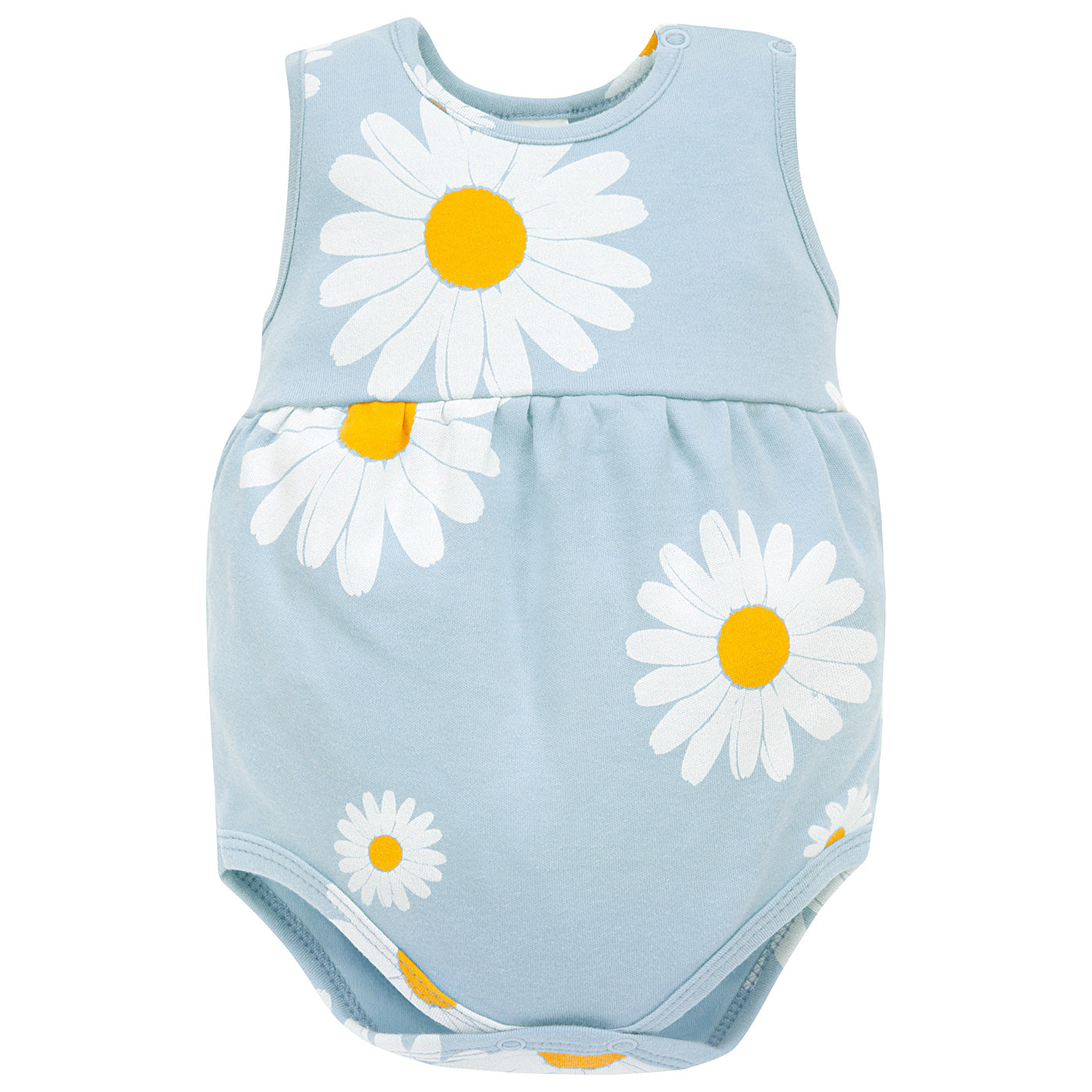 Body na ramiączkach niebieskie w stokrotki DAISY