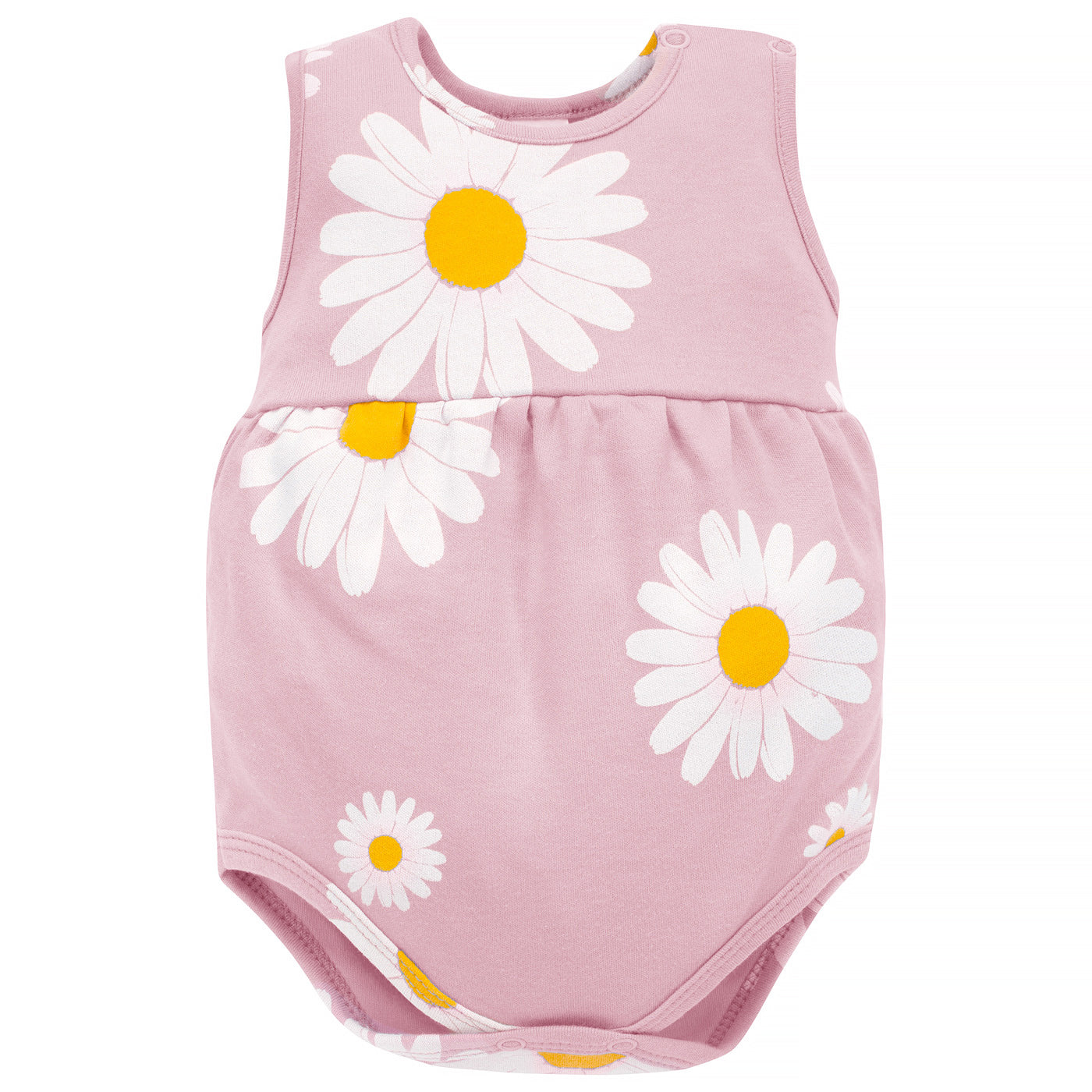 Body na ramiączkach różowe w stokrotki DAISY