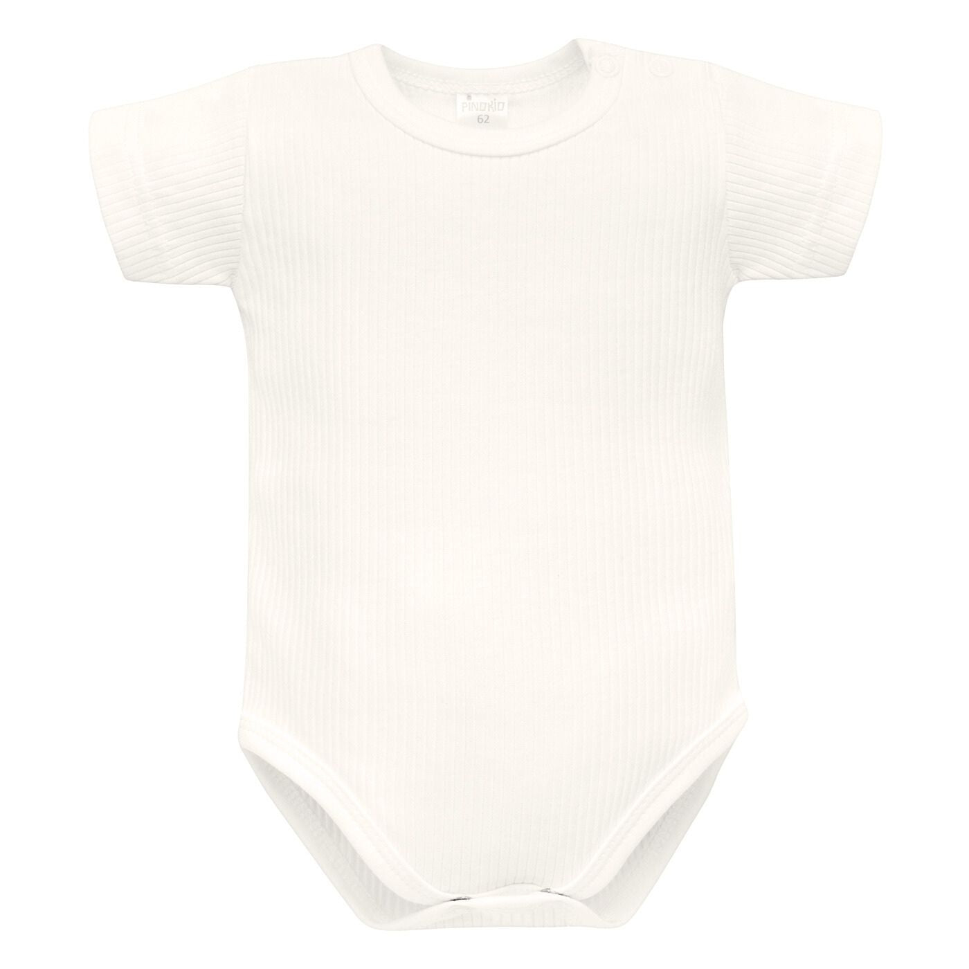 Body z krótkim rękawem écru w prążek Lovely day