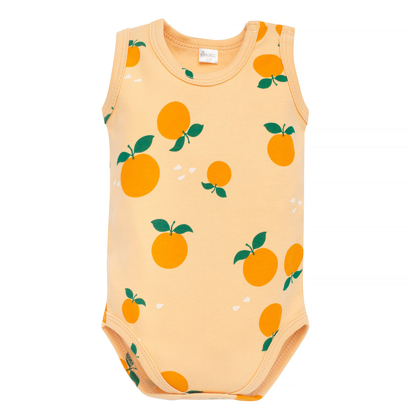 Body na ramiączkach żółte w pomarańcze FRUIT&SUN