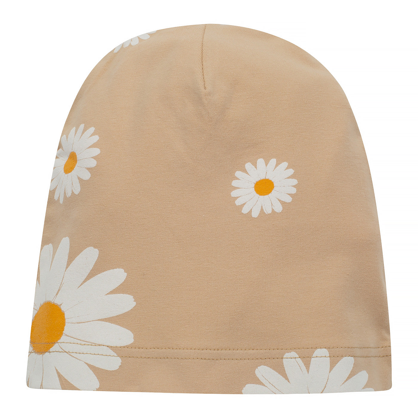 Czapka beżowa w stokrotki DAISY
