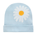 Czapka niemowlęca niebieska w stokrotki DAISY