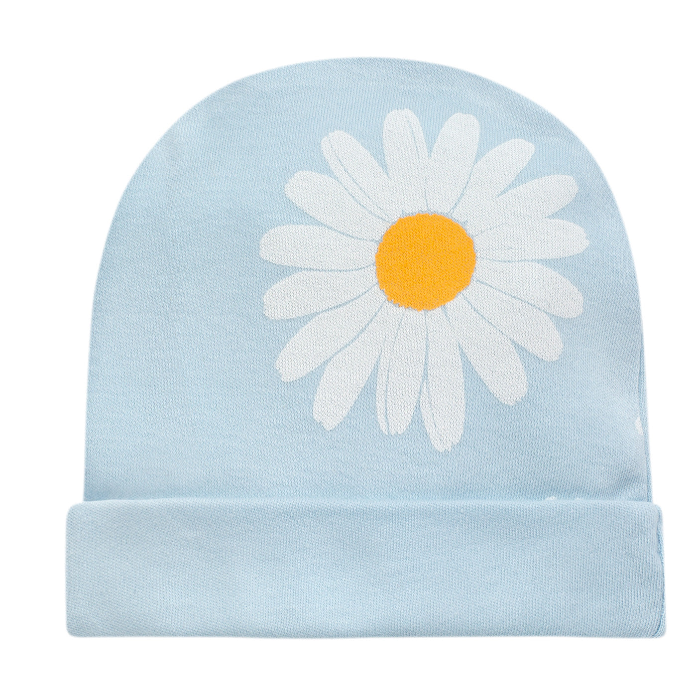 Czapka niemowlęca niebieska w stokrotki DAISY