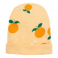 Czapka niemowlęca żółta w pomarańcze FRUIT&SUN