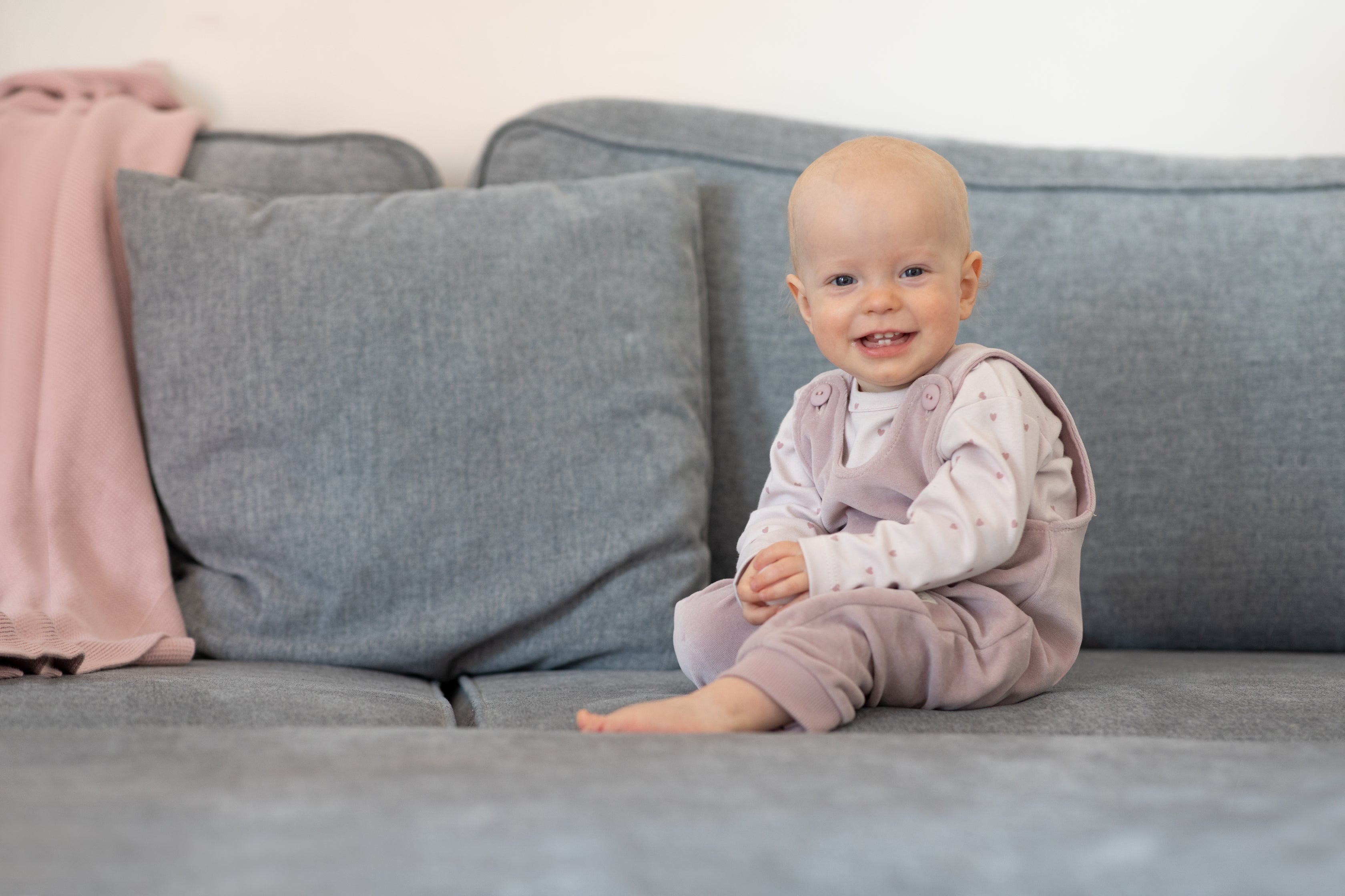 Ogrodniczki Dziecięce Różowe Hello