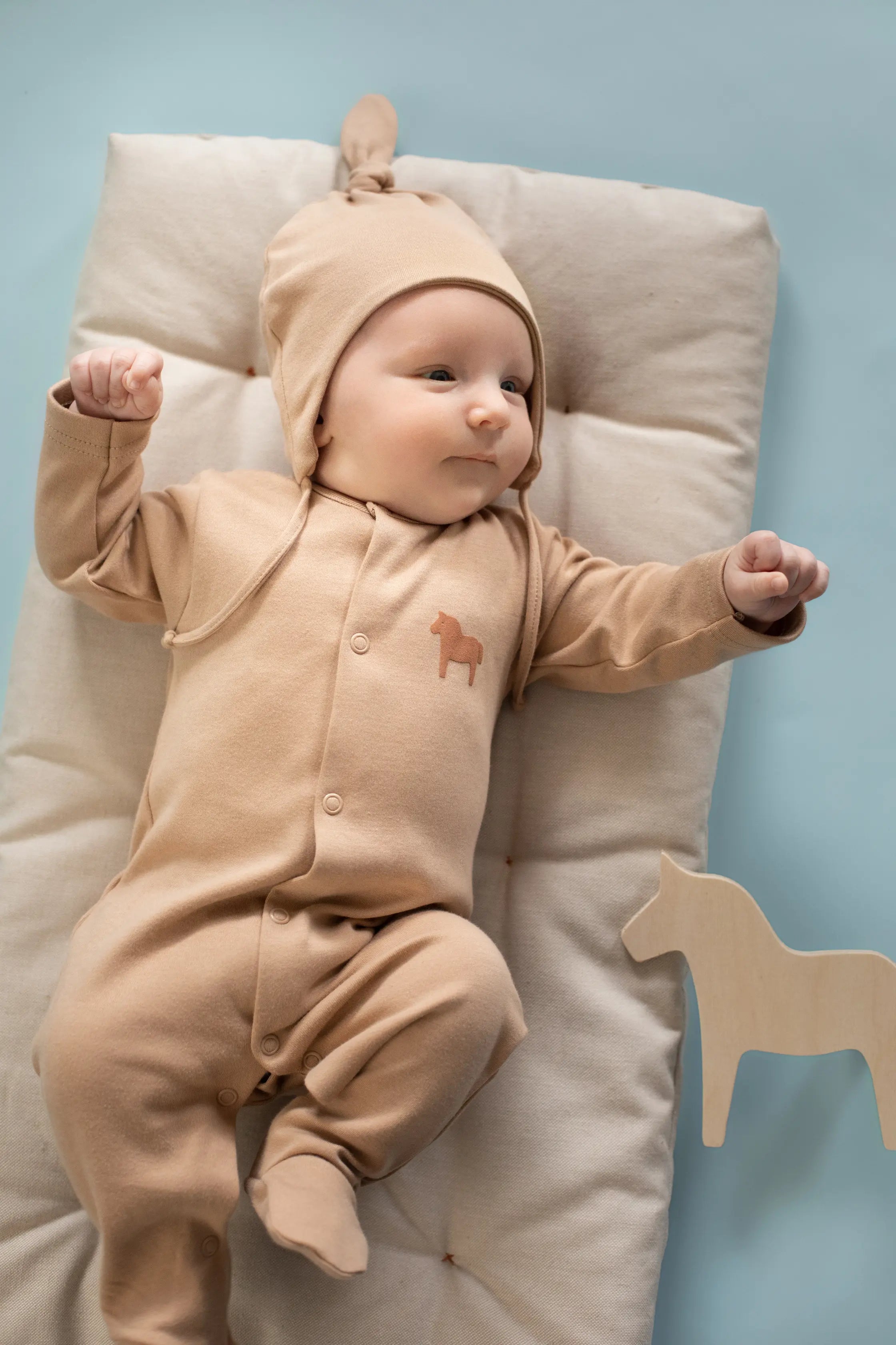 Pajac Niemowlęcy Brązowy Wooden Pony