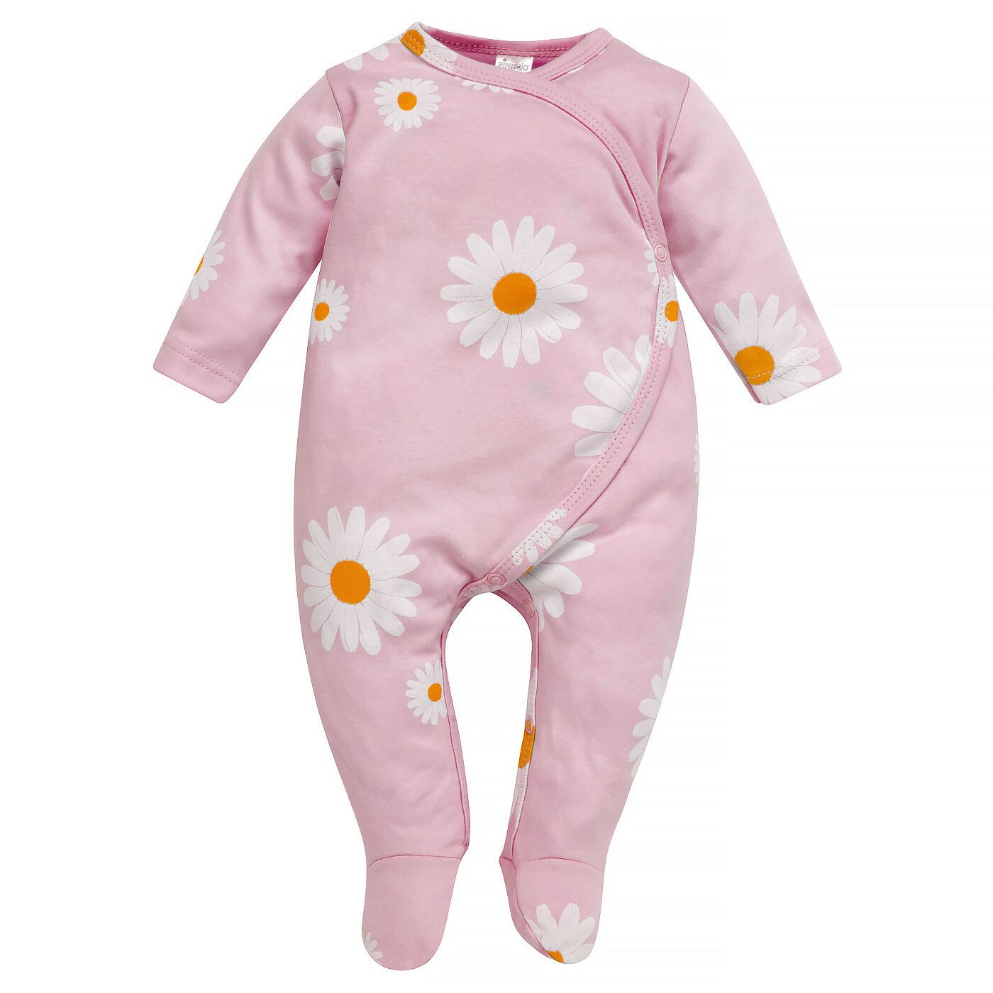 Pajacyk niemowlęcy różowy w stokrotki DAISY