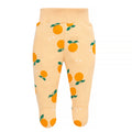 Półśpiochy niemowlęce zółte w pomarańcze FRUIT&SUN
