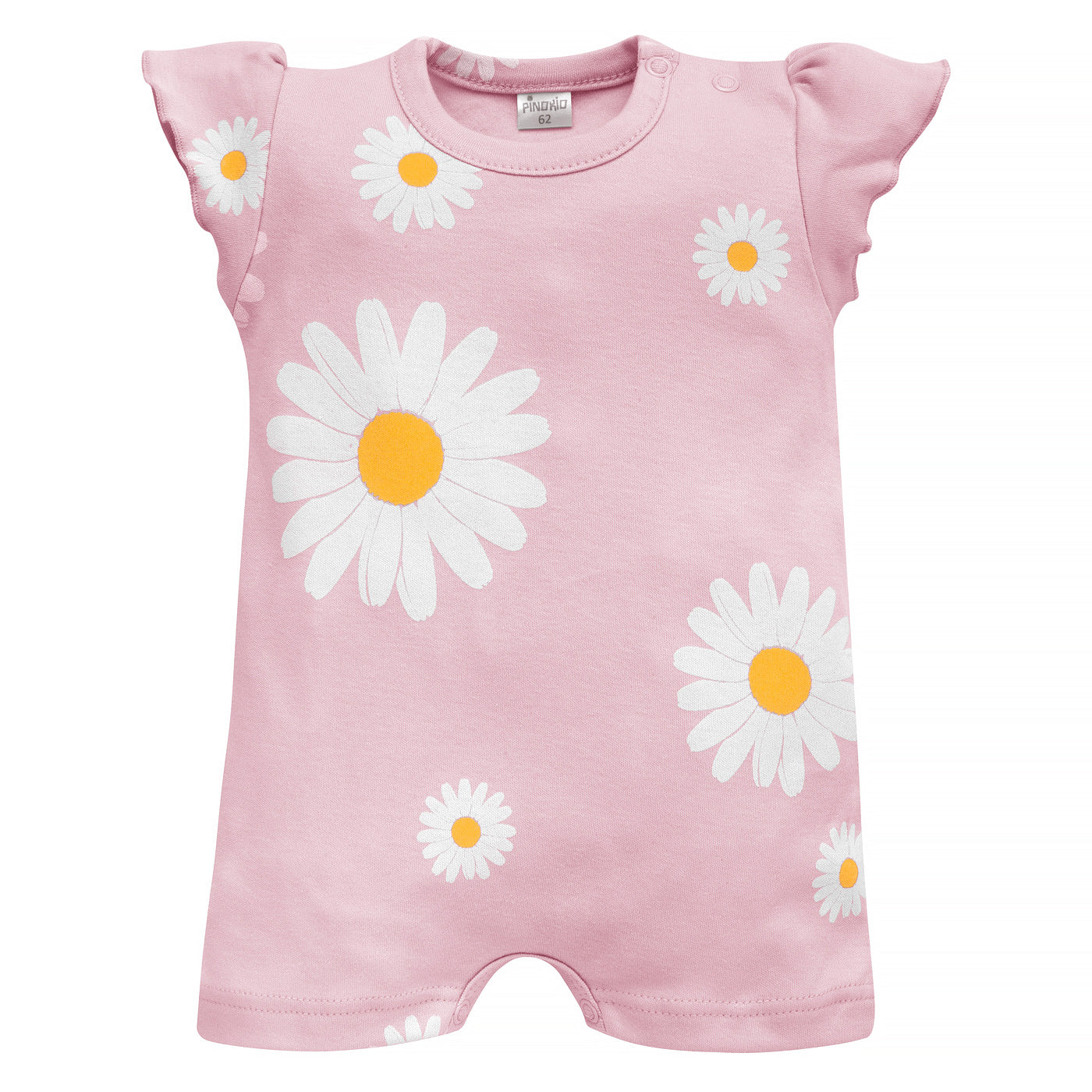 Rampers różowy w stokrotki DAISY