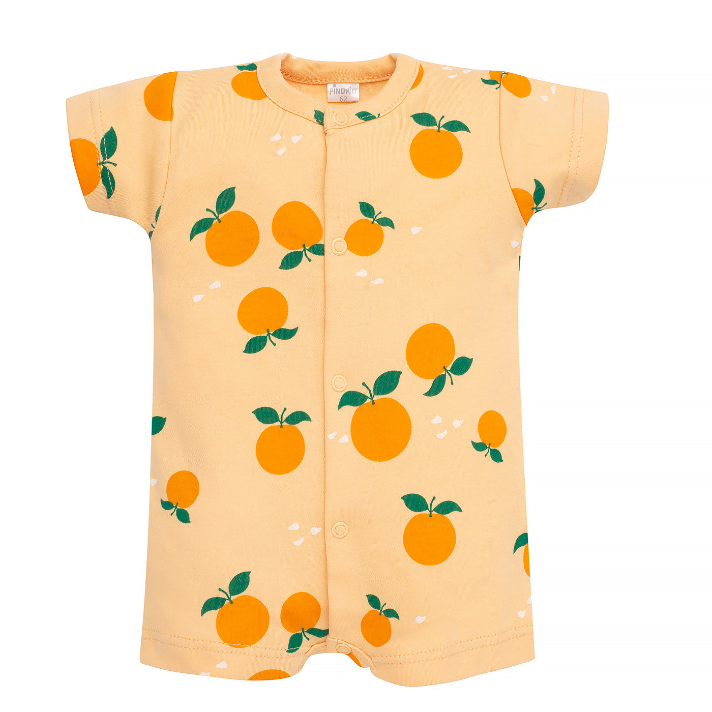 Rampers rozpinany żółty w pomarańcze FRUIT&SUN