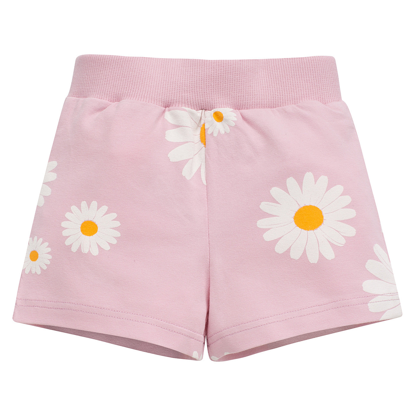 Spodenki krótkie różowe w stokrotki DAISY