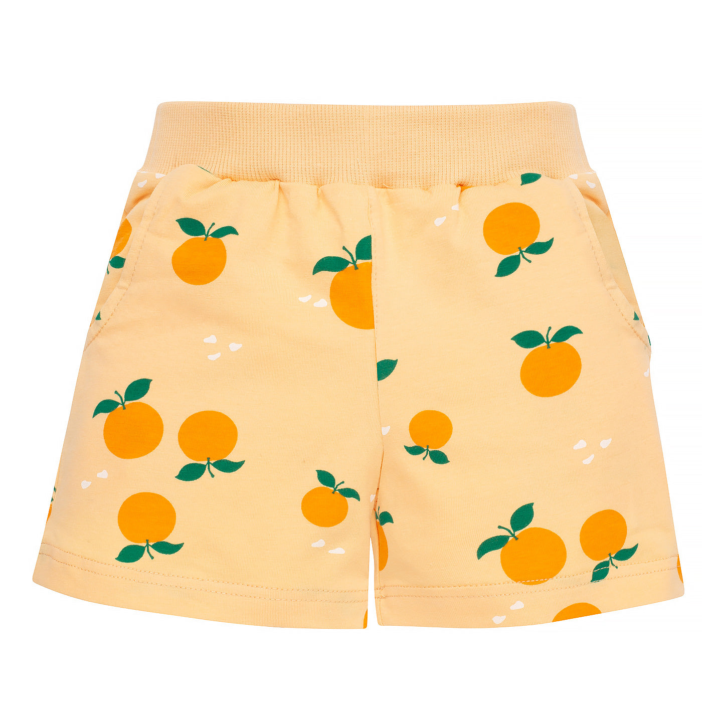 Spodenki krótkie żółte w pomarańcze FRUIT&SUN