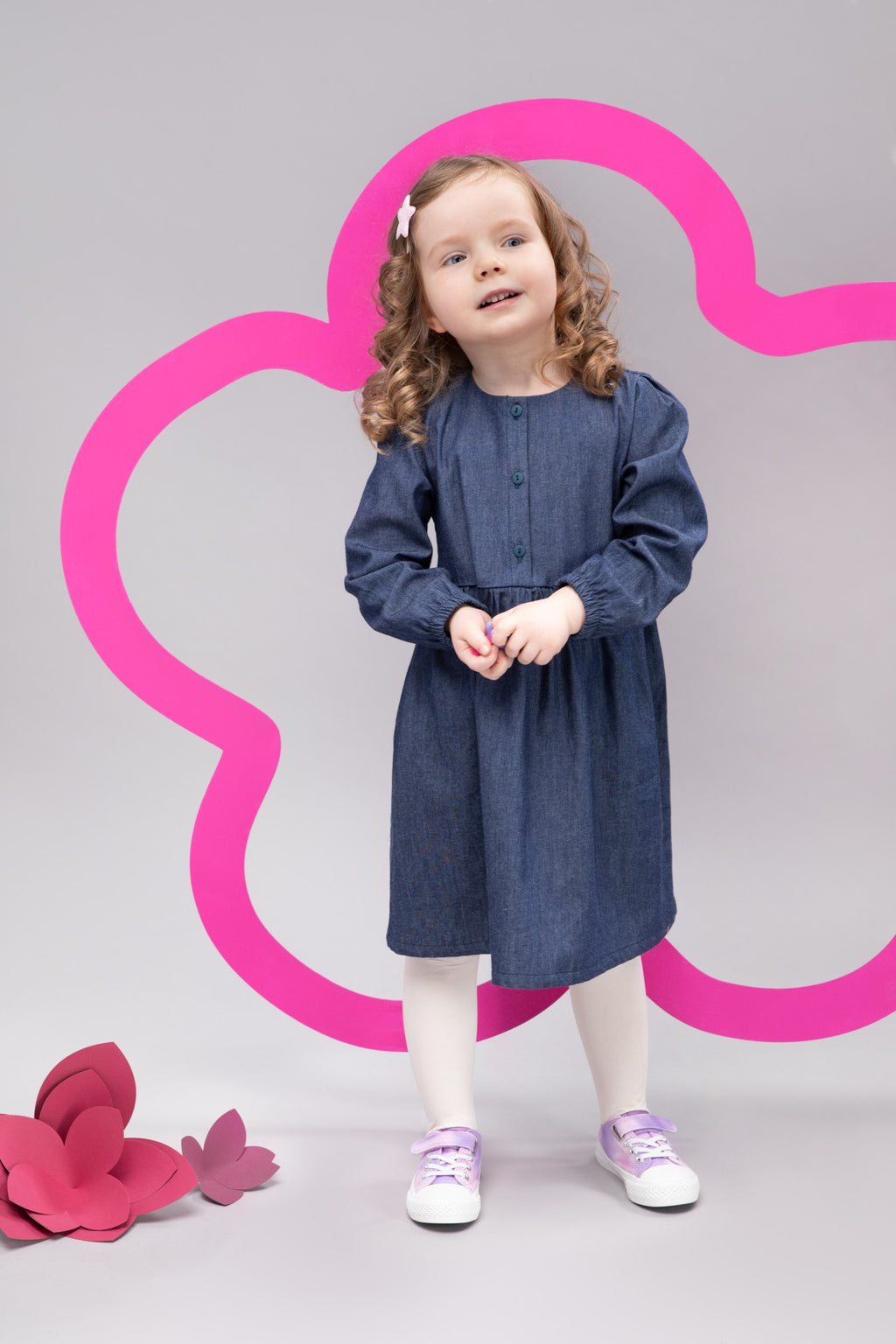 Sukienka Dziewczęca Jeans Romantic