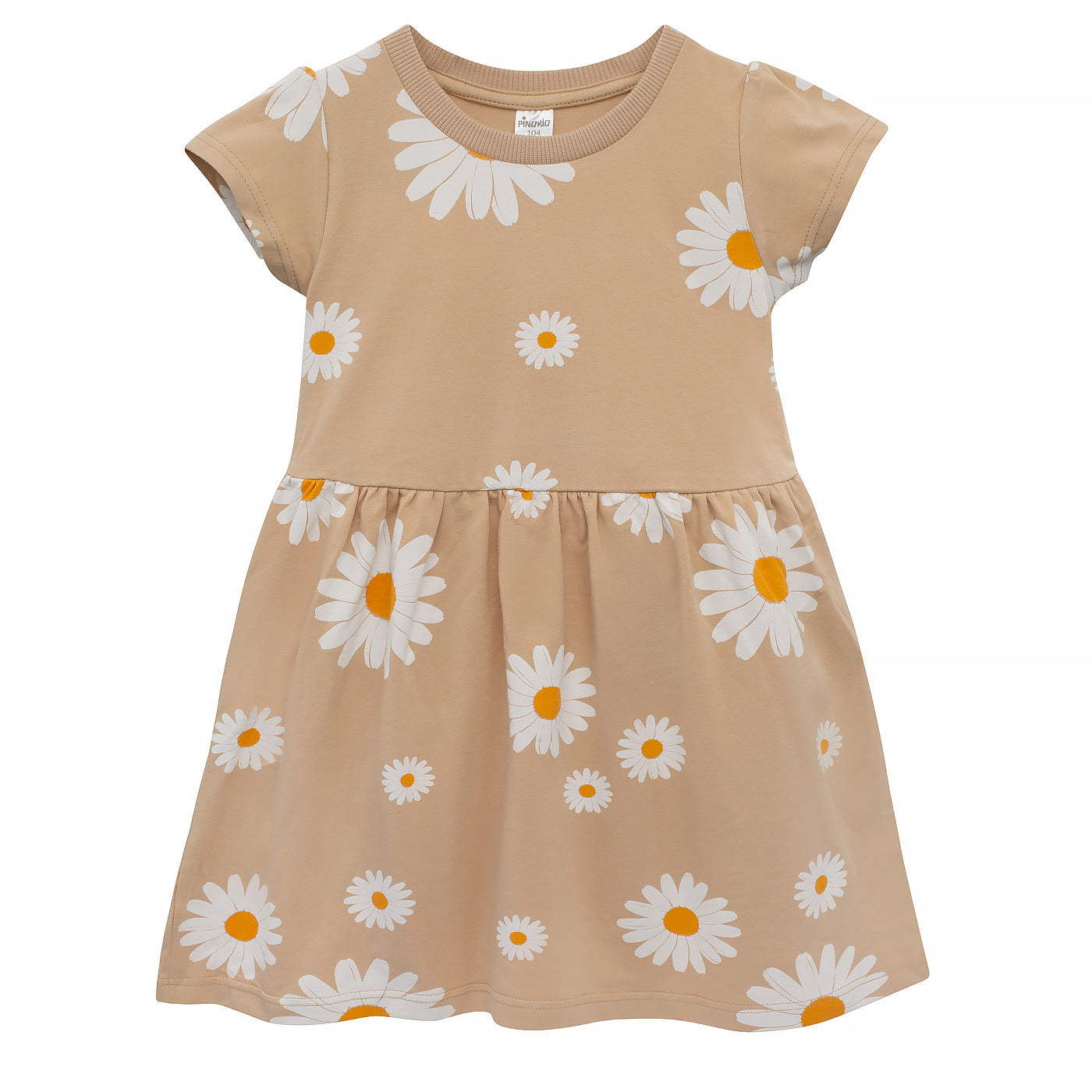 Sukienka beżowa w stokrotki DAISY