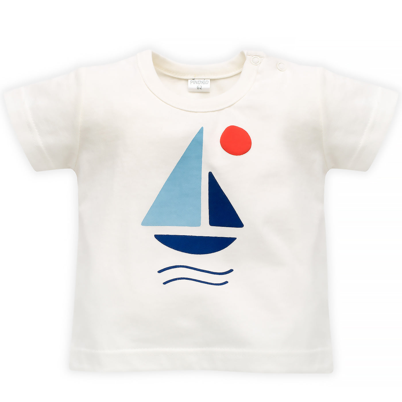 T-Shirt Écru Z Żaglówką Sailor