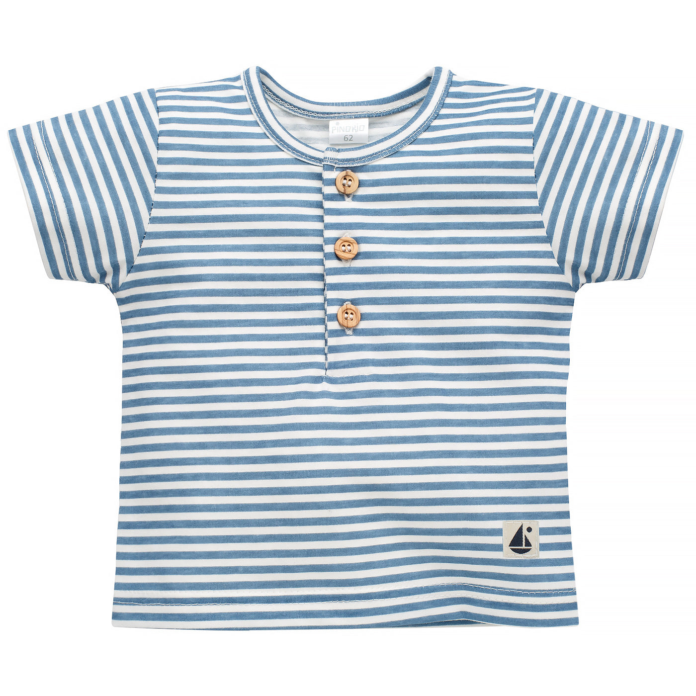 T-Shirt Polo Écru W Paseczki Sailor