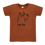 T-shirt brązowy OLIVIER