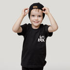 T-shirt czarny LETS ROCK