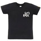 T-shirt czarny LETS ROCK