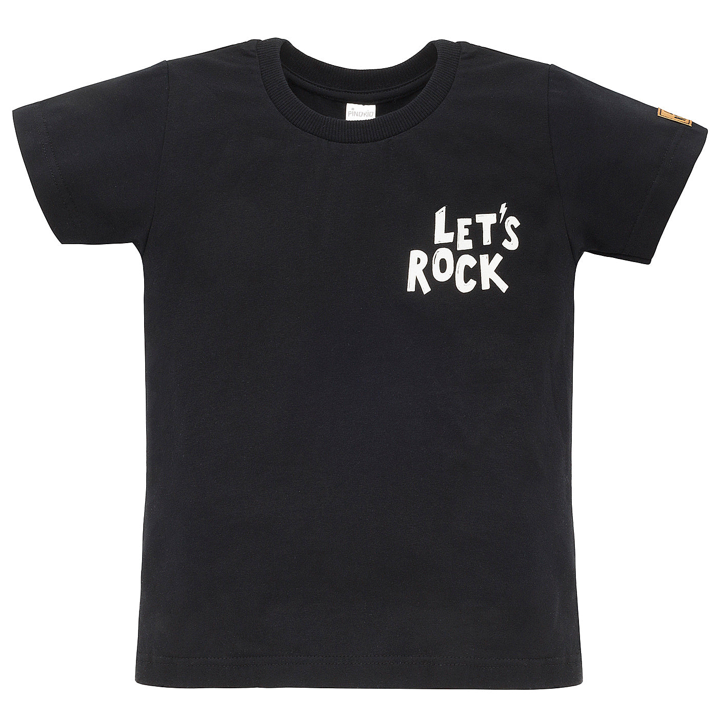 T-shirt czarny LETS ROCK