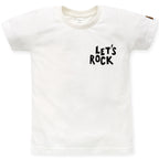 T-shirt écru LETS ROCK