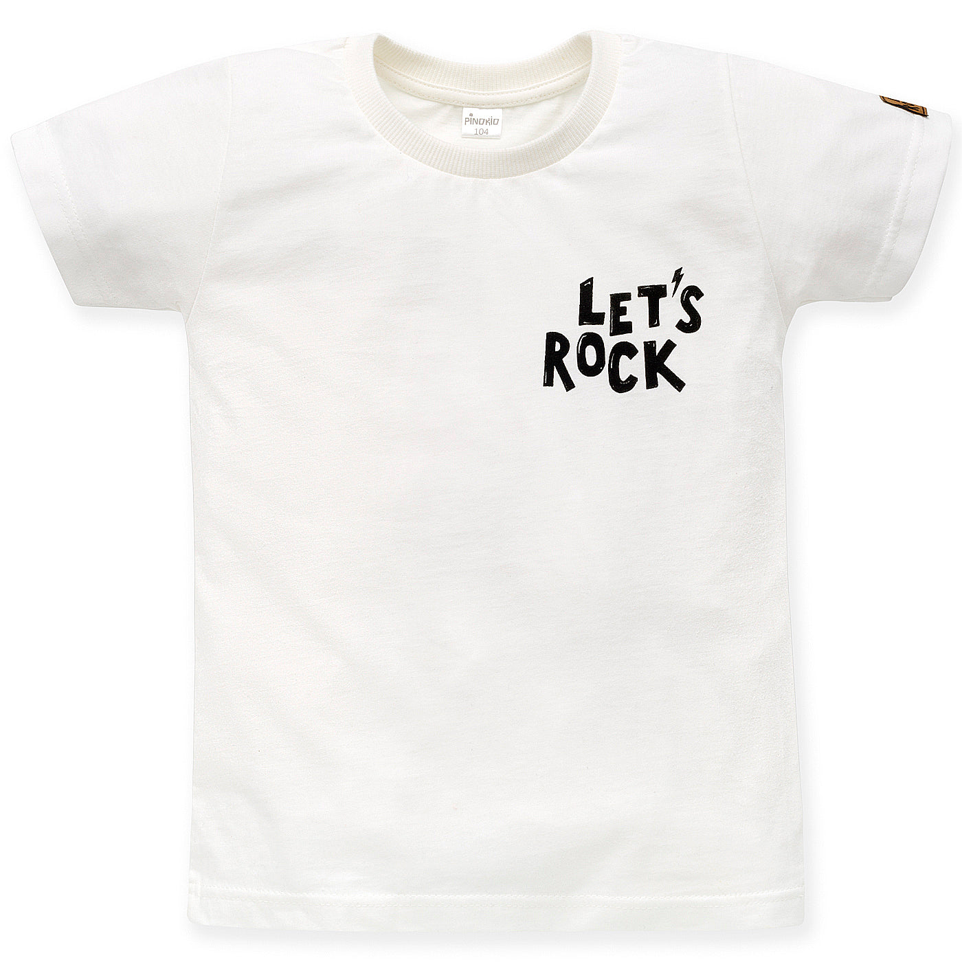 T-shirt écru LETS ROCK