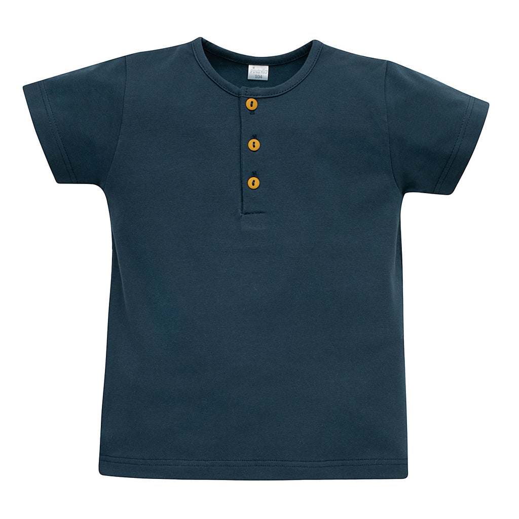 T-shirt polo granatowy secret forest