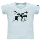 T-shirt niebieski LETS ROCK