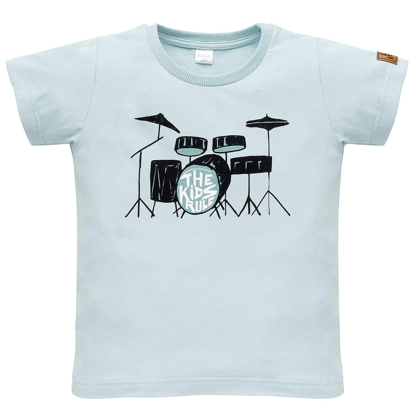 T-shirt niebieski LETS ROCK